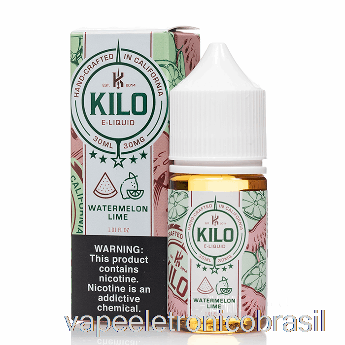 Vape Recarregável Melancia Limão - Quilo Sais Revival - 30ml 50mg